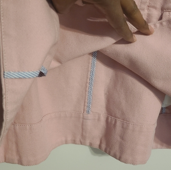 J. Crew | Women's Pink Double Breast Heavyweight Cotton Twill Jacket (Size 00) - Picture 13 of 16